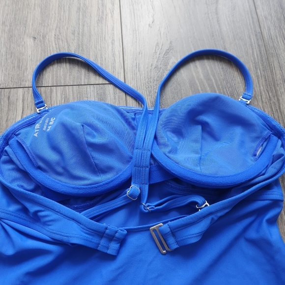 Athleta Blue Bandeau Tankini Top 34B/C - Picture 4 of 7